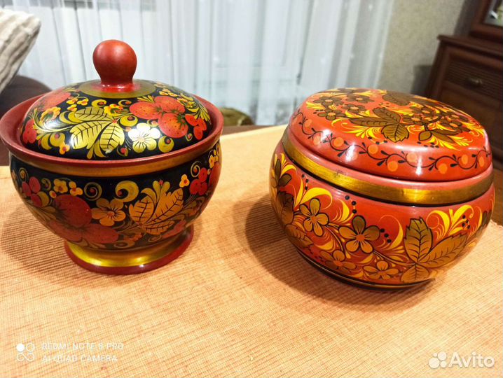 Посуда из Хохломы авторская