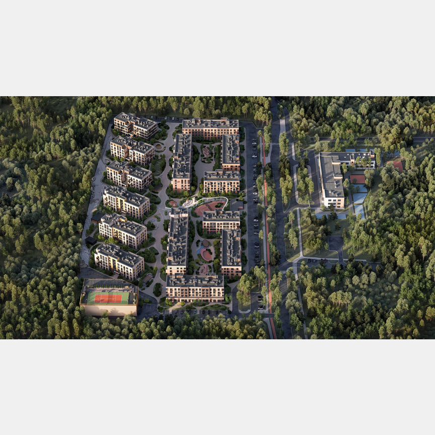 1-к. квартира, 43 м², 4/4 эт.