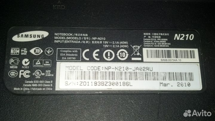 Acer icw50;Dell pp23lb;Samsung n210;Toshiba A200-1