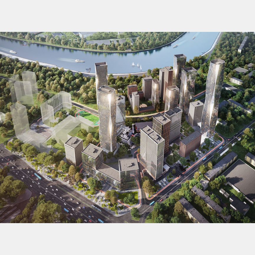 2-к. квартира, 67,3 м², 4/28 эт.