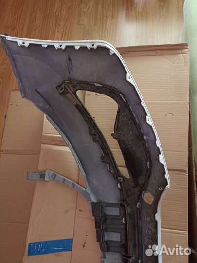 Бампер передний на kia sportage 3 белый