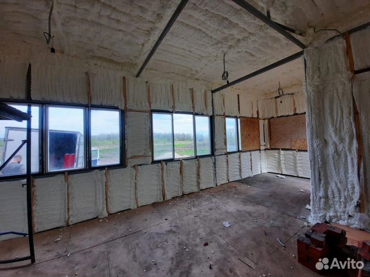 Утепление пенополиуретаном фасада