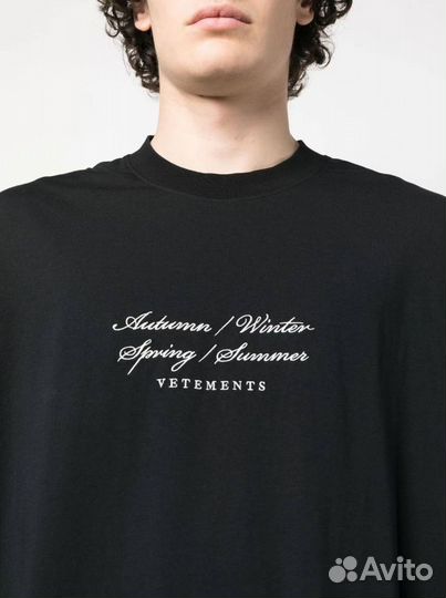 Футболка оверсайз Vetements 4 seasons (2 цвета)