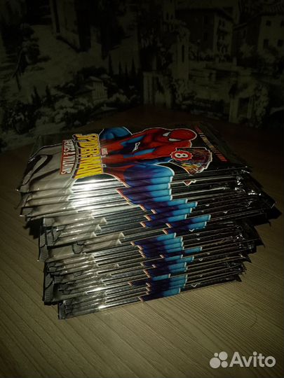 Запечатанные карточки -Человек-паук Герои и Злодеи