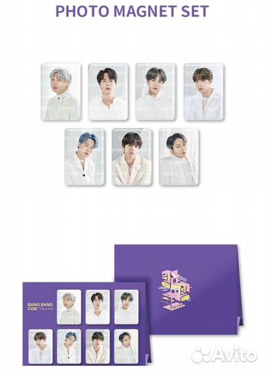 BTS bang bang CON The Live Photo Magnet Set