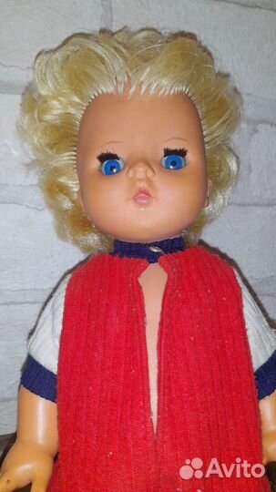 Кукла СССР резиновая с закрывающимися глазками