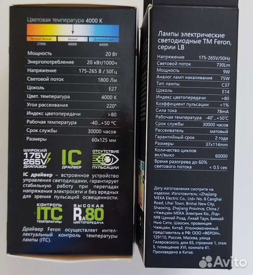 Светодиодные лампочки е14 и е27