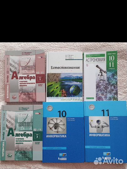 Учебники 10 и 11 класс