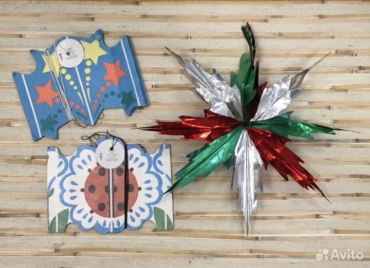 Елочные украшения, бусы СССР