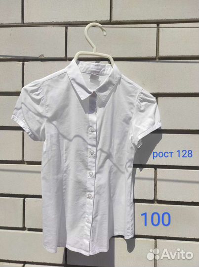 Блузка белая для девочек