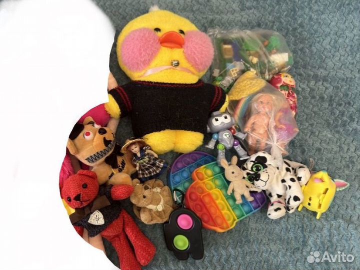 Пакет игрушек. Цена за всё. Мягкие игрушки