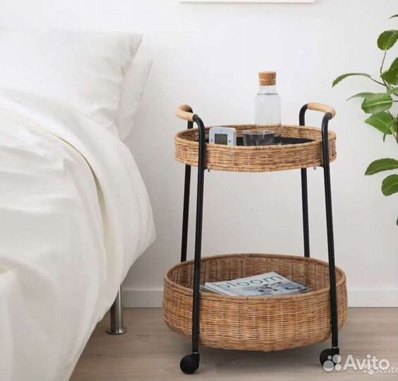 Корзина столик Lubban Луббан Икеа