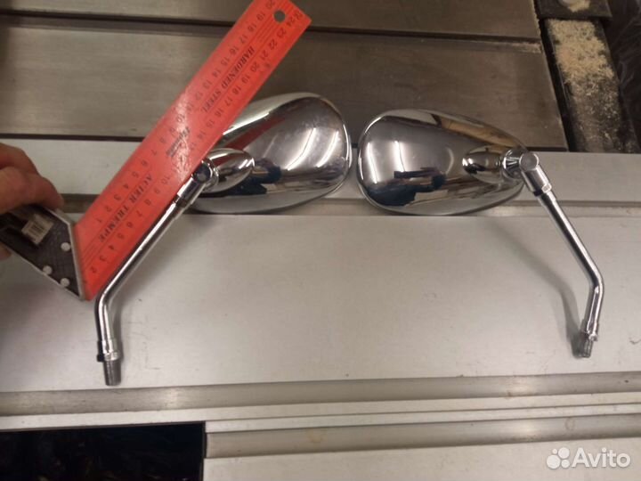 Мото зеркала разные, металл. 11см, резьба М10