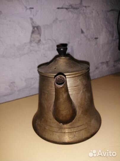 Чайник заварочный СССР латунный царский