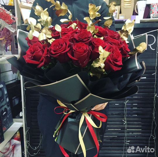 Букеты гиганты из роз