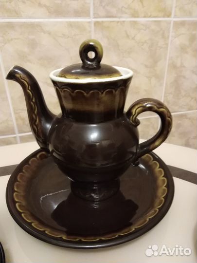 Кофейный керамический сервиз, СССР,1985 год