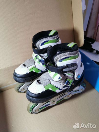 Коньки роликовые раздвижные 31-34
