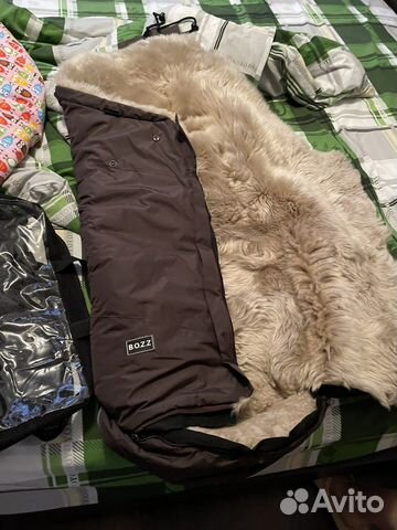 Меховой конверт в коляску