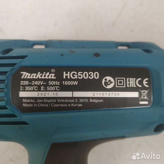 Строительный фен Makita HG5030K (Рассрочка / 6121)