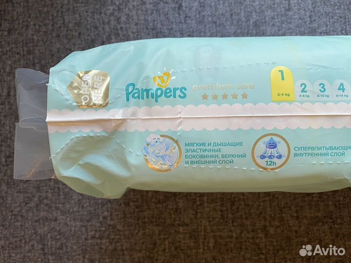 Подгузники Pampers Premium Care 1