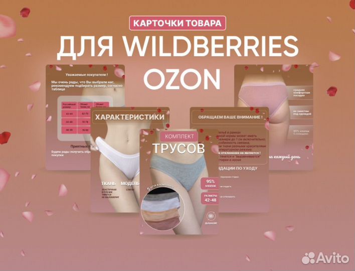 Инфографика для маркетплейсов дизайн карточки