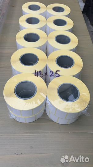 Термоэтикетка 43х25 эко Озон