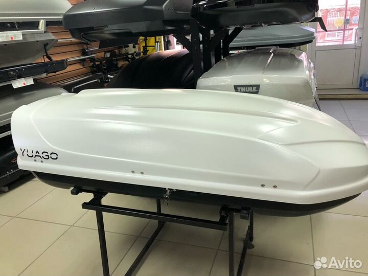 Автобокс багажник на крышу Hyundai Solaris