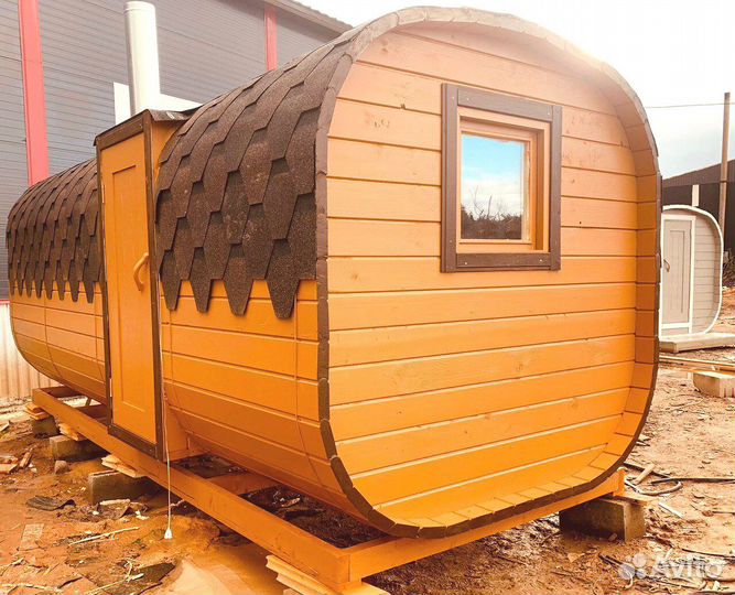 Баня-бочка квадро с доставкой