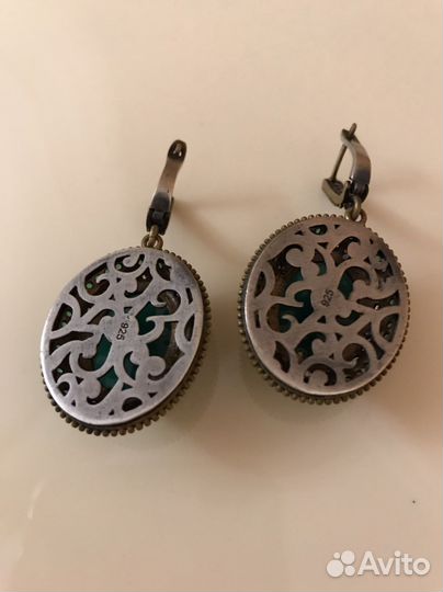 Сережки серебро