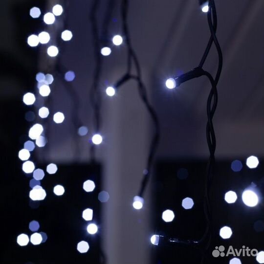 Гирлянда «Бахрома» 3 0.6 м, IP44, умс, тёмная ни