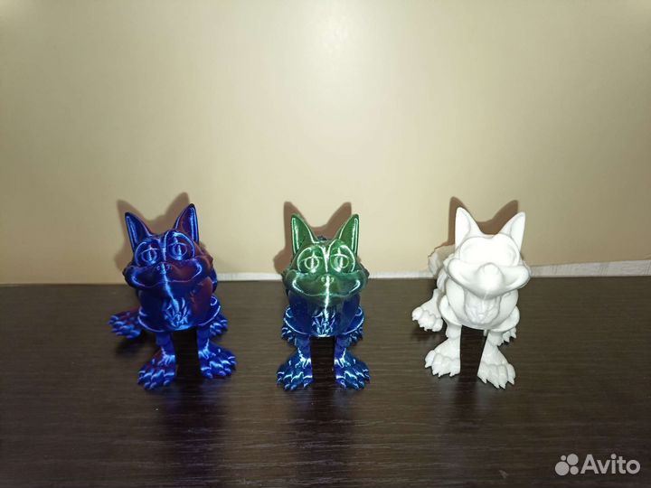 Подвижная лисичка игрушка 3D печать