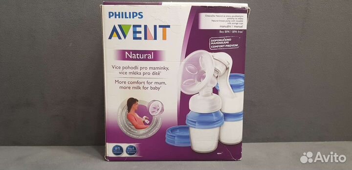 Молокоотсос ручной philips avent natural
