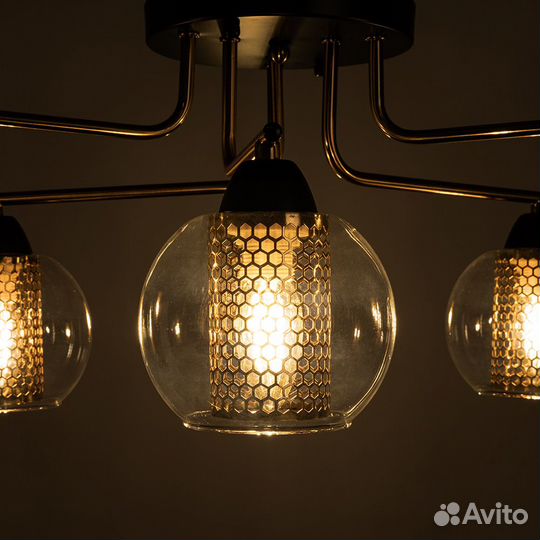 Потолочная люстра Arte Lamp Manchester A7045PL-6BK