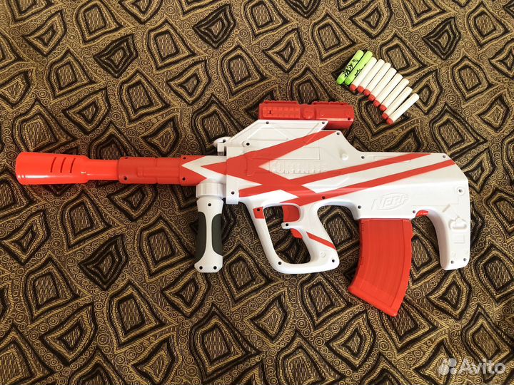 Бластер nerf fortnite с доп.набором патронов