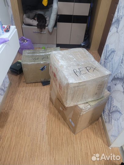 Коробка с бу картриджами на переработку