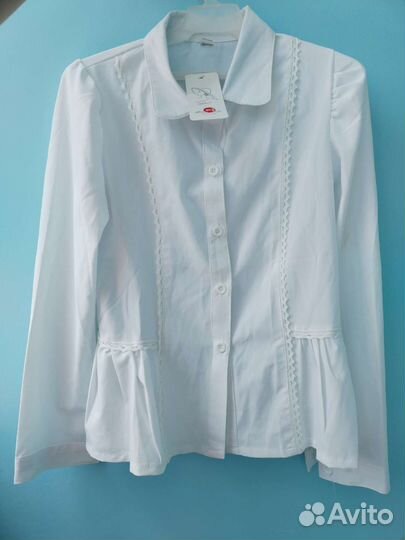 Блузка белая школьная