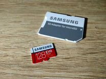 Карта памяти MicroSD Samsung 128 gb