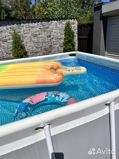 Каркасный бассейн intex бу