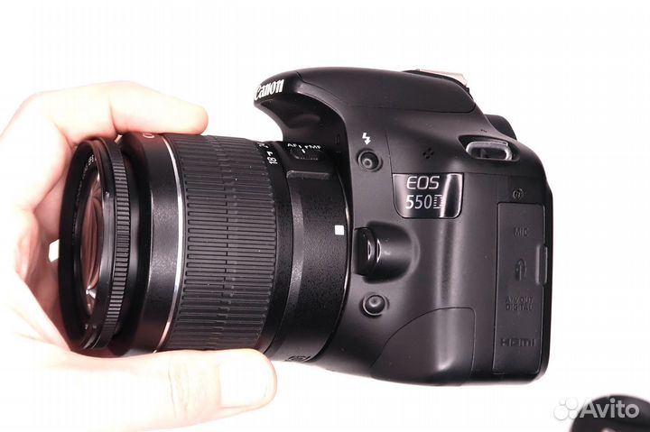 Фотоаппарат Canon 550d (пробег 16400) kit +8гб