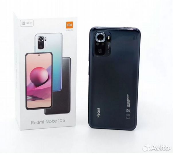 Xiaomi Redmi Note 10S, 6/128Gb, серый, новый