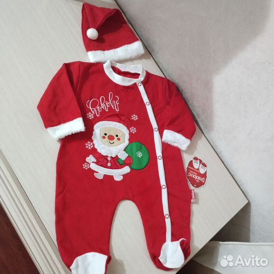 Новогодний костюм новый 68см