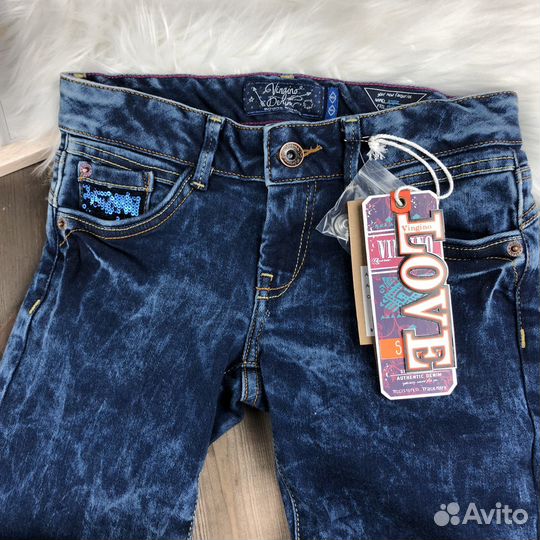 Джинсы прямые на девочку 140 146 Vingino