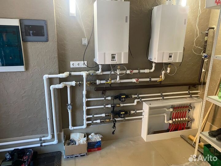 Монтаж систем отопления и водоснабжения