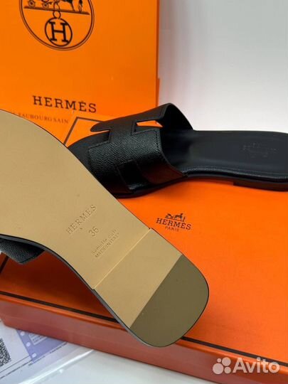 Шлёпанцы hermes женские