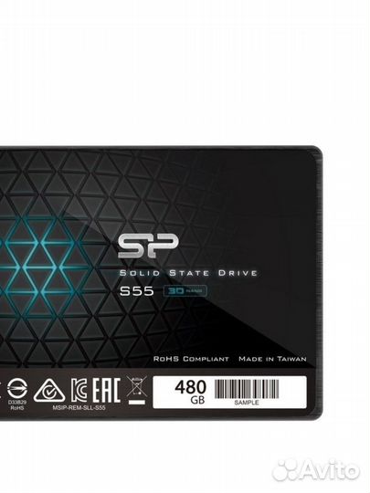 SSD накопитель Slim S55, 480гб (SP480gbss3S55S25)