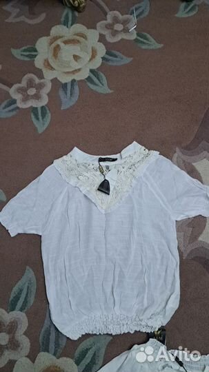 Блузка белая