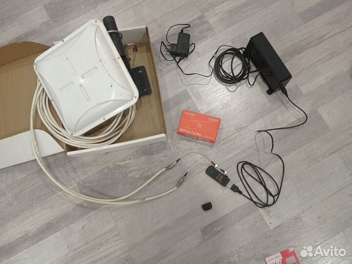 Набор с антенной для домашнего интернета 4G. WiFi