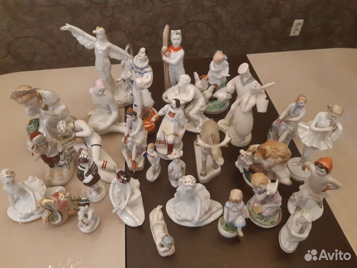 Фарфоровые статуэтки СССР лфз Дулево Вербилки Киев