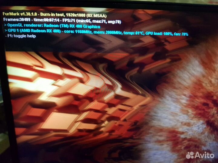 Видеокарта HIS rx480 8gb