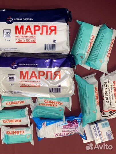 Марля, бинты, салфетки